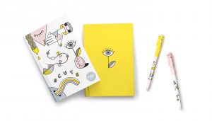 design of a teenage girl stationery collection