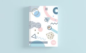 design of a minimalistic geometrical notebook cover