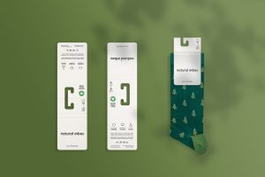 natural vibes socks + labels