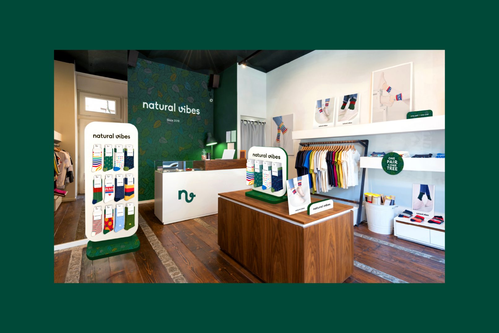 natural vibes shop experience visualisation