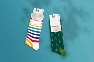 natural vibes socks + labels