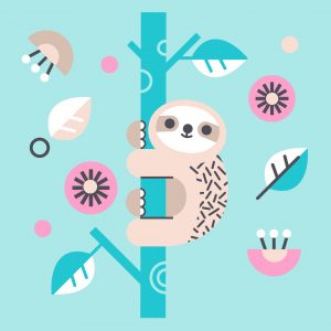 Cute Stationery Collection - sloth
