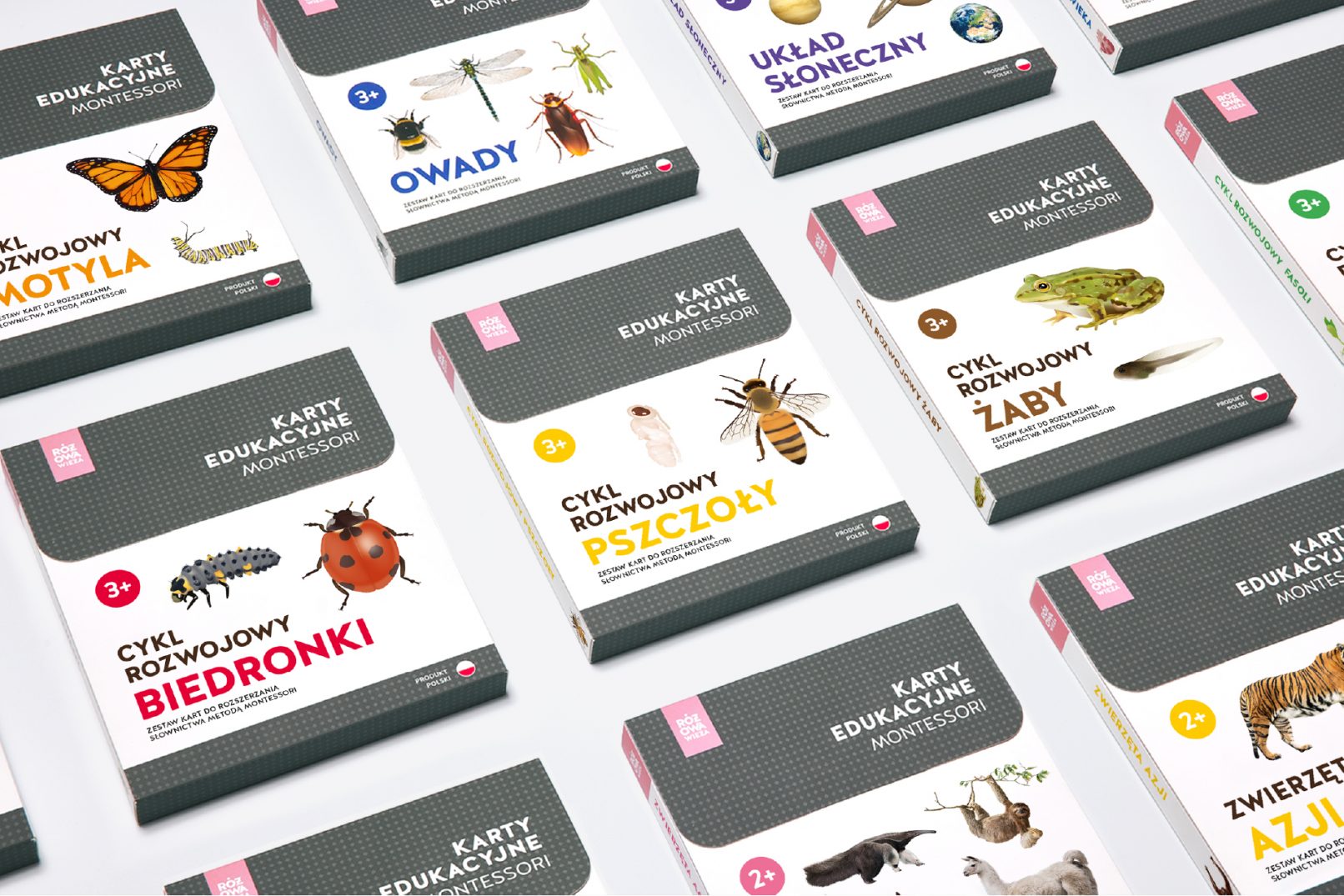 Rozowa Wieza isometric view of packaging