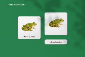 Rozowa Wieza "three-part" cards